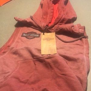 Harley Davison sleeveless sweat shirt